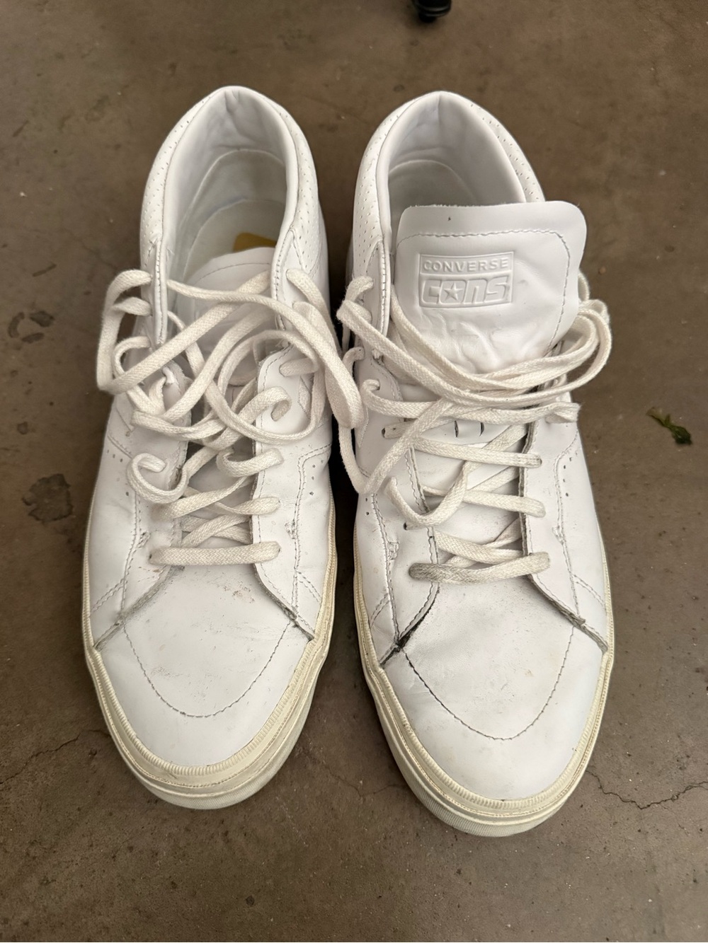 Converse Cons Louie Lopez Pro Men’s White Low-Top Leather Sneakers - Picture 7 of 9